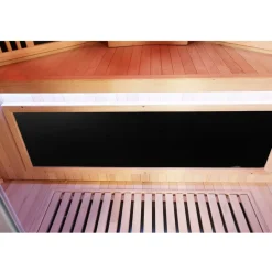 ® Infrarotkabine Infrarotsauna SALTCOATS 120cm x 120cm inkl. 3 Vollspektrumstrahler, 4 Karbonstrahler, 2 Personen ^ Dewello New