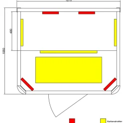 Dewello ® Infrarotkabine Infrarotsauna TORONTO 127cm x 106cm inkl. 4 Vollspektrumstrahler, 4 Karbonstrahler, 4 Personen Online