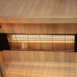 ® Infrarotkabine Infrarotsauna CALGARY 90cm x 90cm inkl. 4 Vollspektrumstrahler, Farblichtherapie, LED ^ Dewello Online