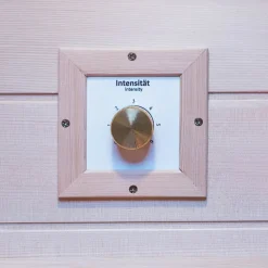® Infrarotkabine Infrarotsauna KINGSTON 90cm x 90cm inkl. 3 Vollspektrumstrahler, 4 Karbonstrahler, Farblicht,LED ^ Dewello Best