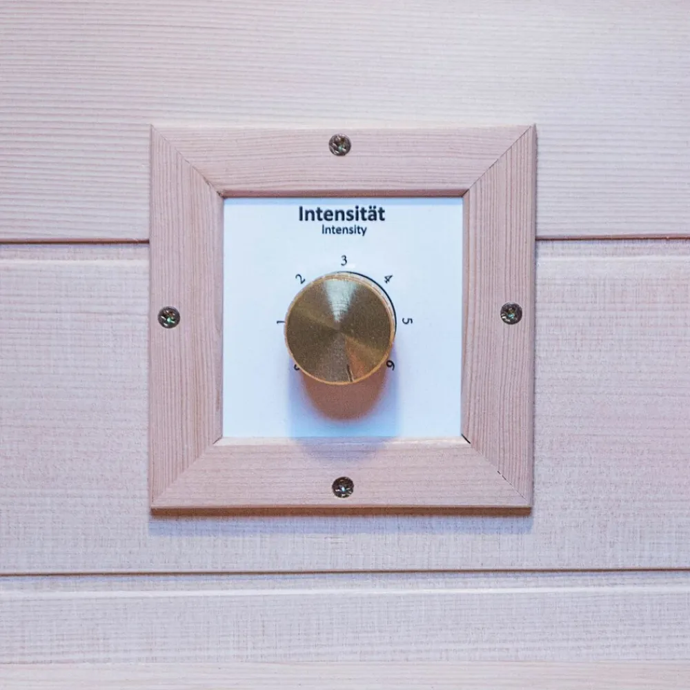 ® Infrarotkabine Infrarotsauna KINGSTON 90cm x 90cm inkl. 3 Vollspektrumstrahler, 4 Karbonstrahler, Farblicht,LED ^ Dewello Best