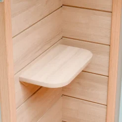 ® Infrarotkabine Infrarotsauna HYDER 115cm x 105cm inkl. 6 Vollspektrumstrahler, Radio, Farblicht, 2 Personen,LED ^ Dewello Discount