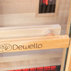 Infrarotkabine Infrarotsauna MELVILLE 130cm x 105cm ^ Dewello
