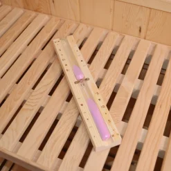® Sauna Sanduhr 15 Minuten aus 100% Pinie + 2 Schrauben, vorgebohrt - Glas robust & hitzebeständig, Sauna Zubehör ^ Dewello Online