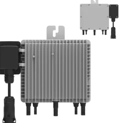 SUNNIVA DEYE Mikro-Wechselrichter 800 W SUN-M80G4-EU-Q0 inkl. 5m Anschlusskabel für Balkonkraftwerk, IP67 wetterfest, Plug&Play Installation, 2 MPPT, WIFI, Micro Inverter Hot