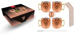 ich-zapfe Diamond Moscow Mule Becher Set Kupfer New