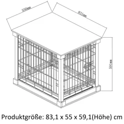 Dobar Design Haustierkäfig mit Tischoberfläche Gr.M Discount