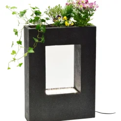 96110e Design-Gartenbrunnen mit Pflanzoption ^ Dobar Outlet