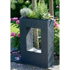 96110e Design-Gartenbrunnen mit Pflanzoption ^ Dobar Outlet