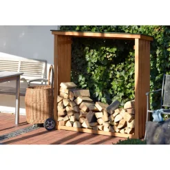 Dobar 56090e Kaminholzregal XL, 140x50x143cm Best