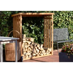 Dobar 56090e Kaminholzregal XL, 140x50x143cm Best