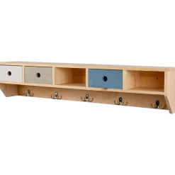 Garderobenleiste aus Holz, Dreifarbig ^ Dobar Clearance