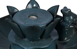 Dobar Gartenbrunnen „Helena“ mit Solar-Panel Wasserspiel Brunnen