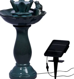 Dobar Gartenbrunnen „Helena“ mit Solar-Panel Wasserspiel Brunnen