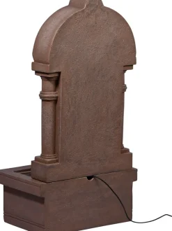 Dobar Gartenbrunnen „Poseidon“ mit Solar-Panel Wasserspiel Brunnen Clearance