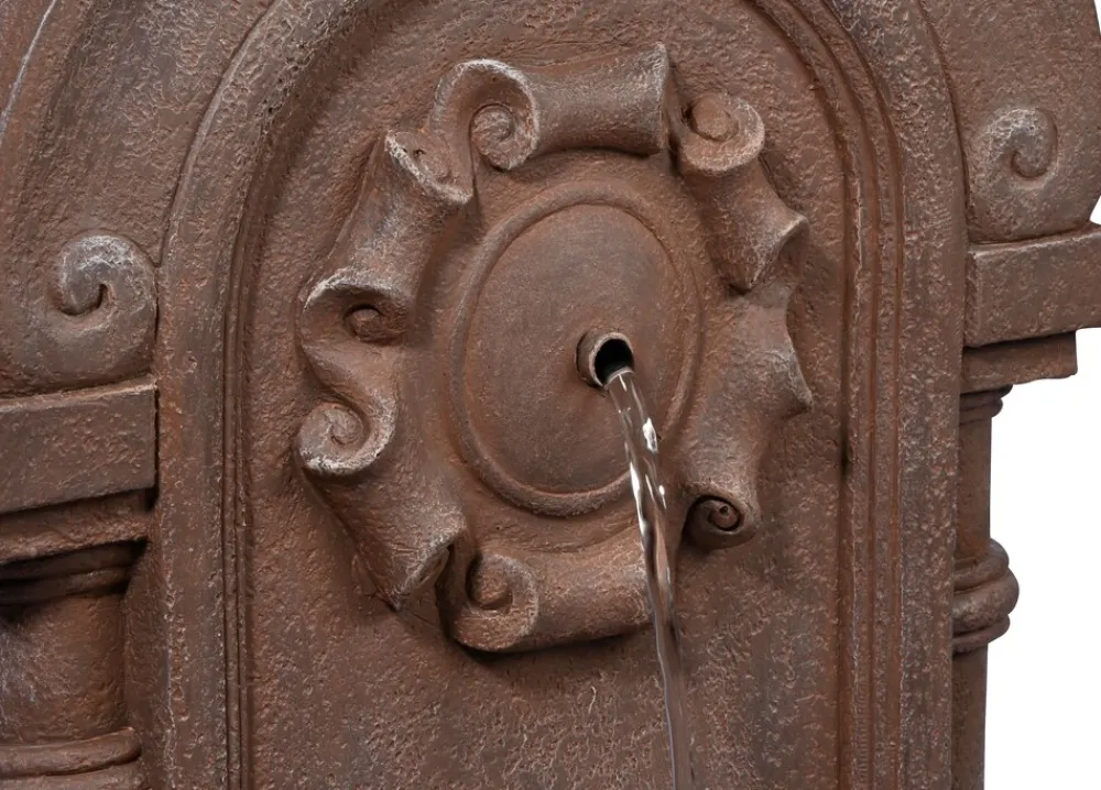 Dobar Gartenbrunnen „Poseidon“ mit Solar-Panel Wasserspiel Brunnen Clearance