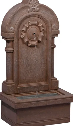 Dobar Gartenbrunnen „Poseidon“ mit Solar-Panel Wasserspiel Brunnen Clearance