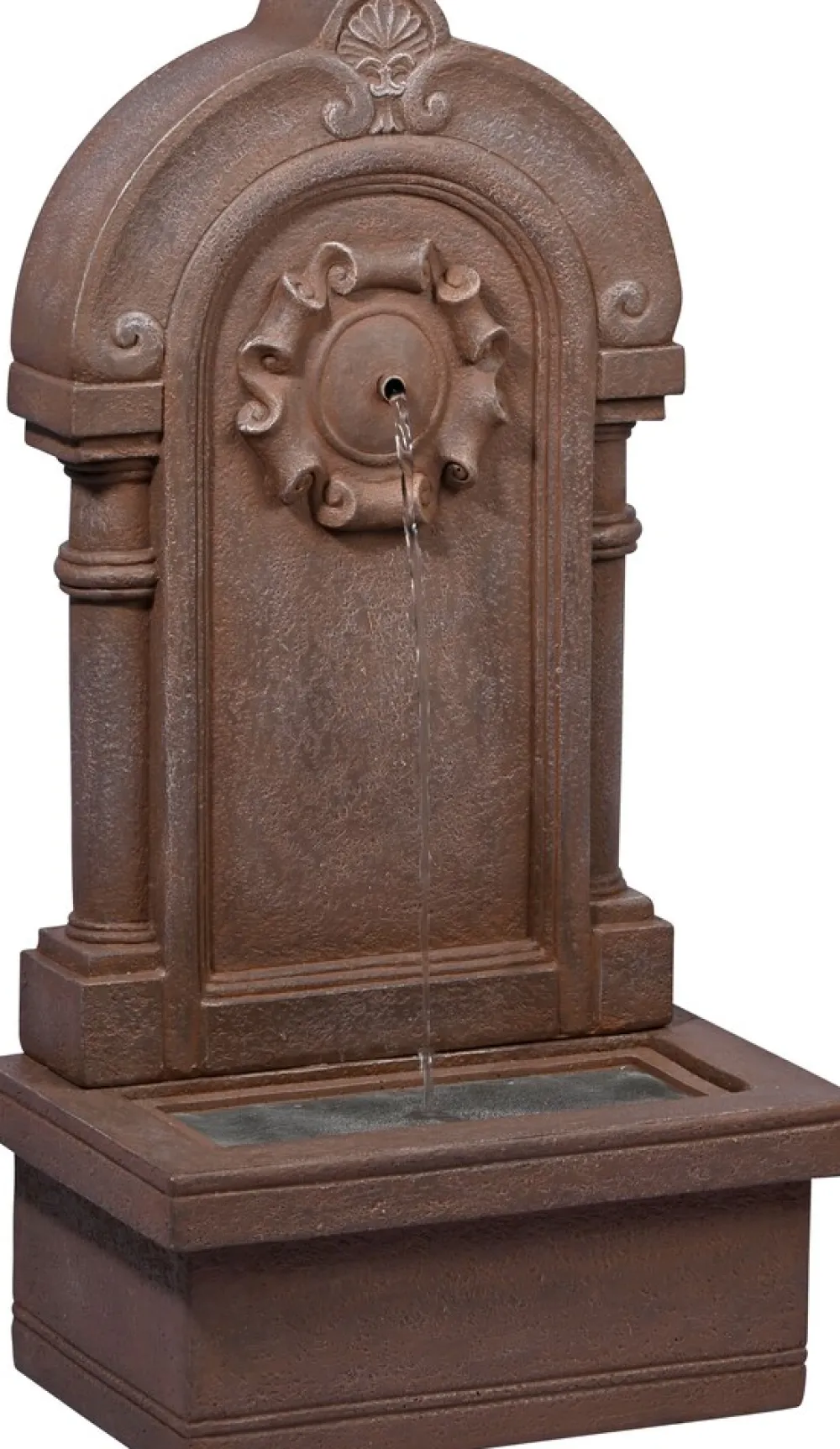 Dobar Gartenbrunnen „Poseidon“ mit Solar-Panel Wasserspiel Brunnen Clearance
