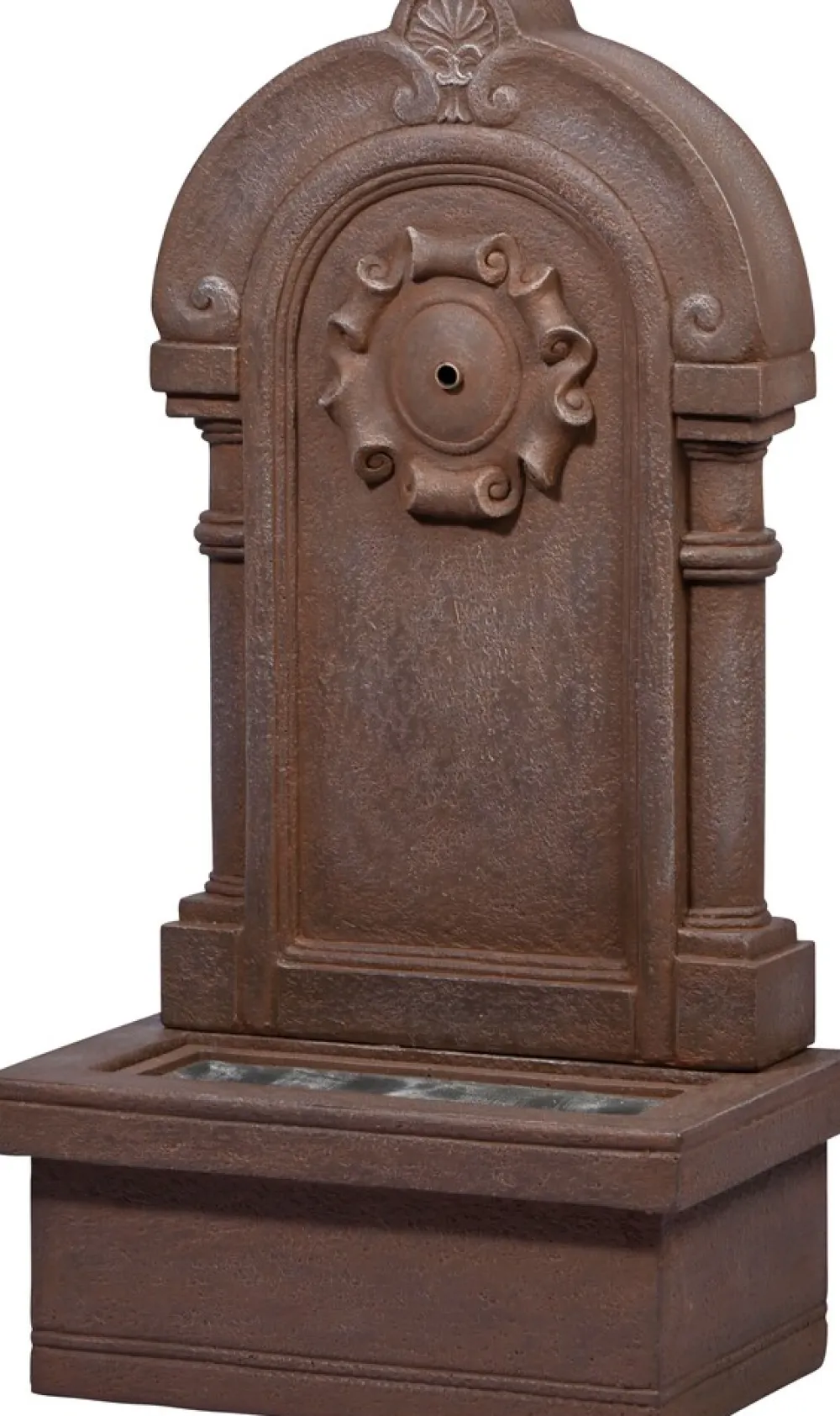 Dobar Gartenbrunnen „Poseidon“ mit Solar-Panel Wasserspiel Brunnen Clearance