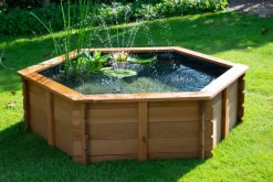 Dobar Gartenteich, pflegeleichter Hochteich inkl. Teichfolie aus Kiefer | versch. Modelle Sale