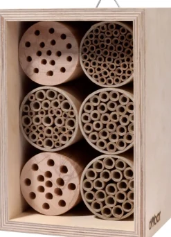 Große Profi-Wildbienen-Nisthilfe 6 versch. Füllungen mit Schutzrahmen - versch. Ausführungen ^ Dobar Hot