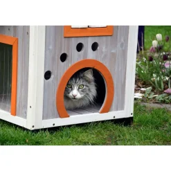 Großes Katzenhaus Fancy Cat aus Holz ^ Dobar Discount