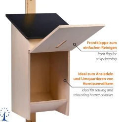 Dobar Hornissenkasten mit braunem Dach Clearance