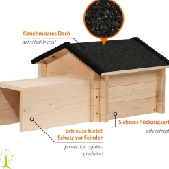 Igelhaus "Tartu" Bausatz im Stecksystem, Schwarz ^ Dobar Best