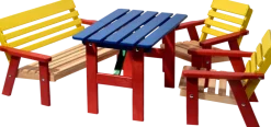 Dobar Mehrfarbige Kindersitzgarnitur mit Tisch Online