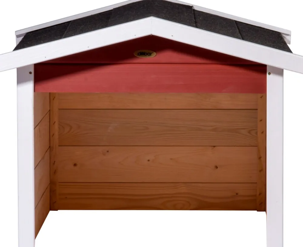 Dobar Mährobotergarage, Holz, rot New