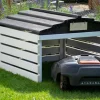 Dobar Mährobotergarage weiß/schwarz Sale