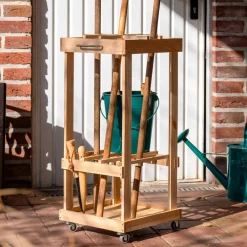 Mobiler Gartengerätehalter auf Rollen ^ Dobar Clearance