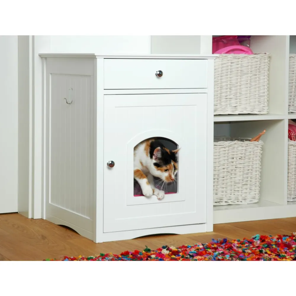 Dobar "Mohrle" Designer-Katzenschrank weiß Online