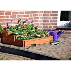 Dobar Peru 3-Etagen-Hochbeet, 100x36x88cm, inkl. Pflanzfolie Outlet