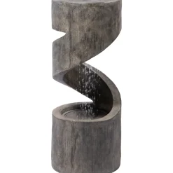 Polyresin-Brunnen mit Pumpe und LED´s, rund ^ Dobar Clearance