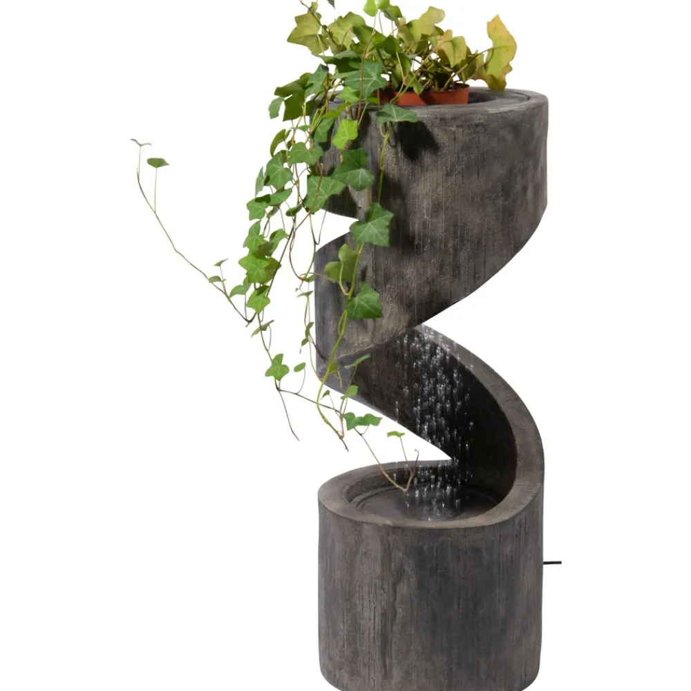 Polyresin-Brunnen mit Pumpe und LED´s, rund ^ Dobar Clearance