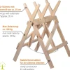 Dobar Sägebock Massivholz, Natur Discount