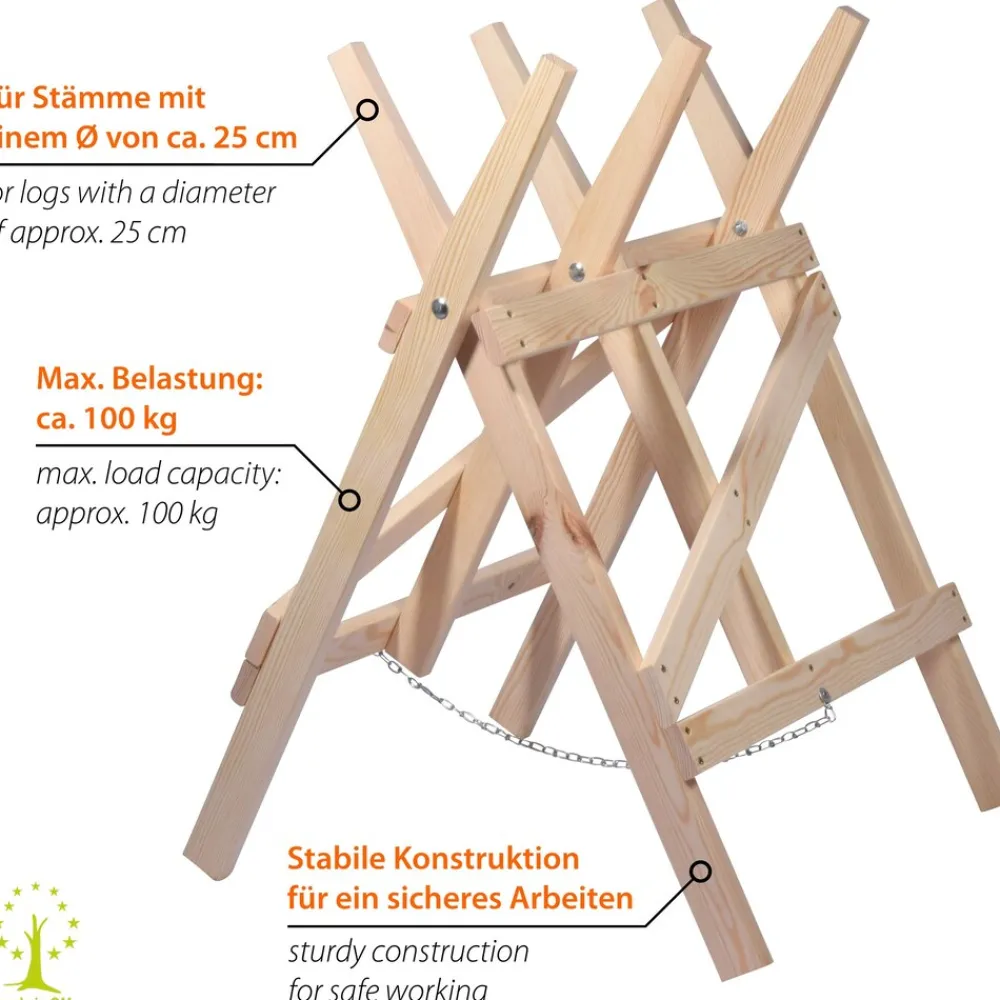 Dobar Sägebock Massivholz, Natur Discount