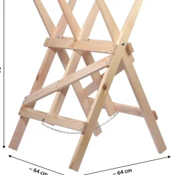 Dobar Sägebock Massivholz, Natur Discount