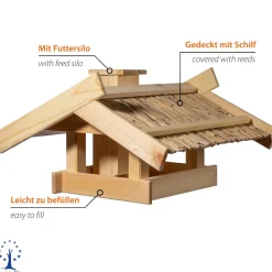 Vogelfutterhaus für Ständermontage ^ Dobar Outlet