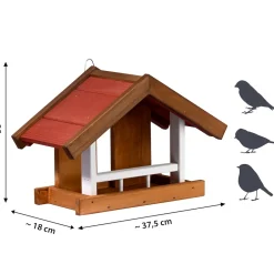 Vogelhaus "Herbstfrüchte" im 2er-Set, Vogelfutterhäuser zum Aufhängen, 22,5x21x16 cm ^ Dobar Hot