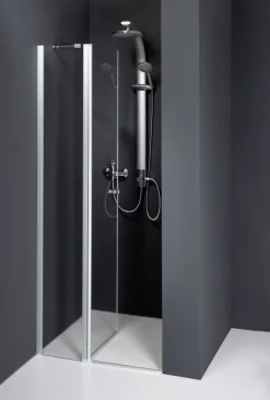 Dusbad Duschkabine Vital 5 Pendeltür an Festteil Nische Anschlag Tür: links, Breite: 100cm