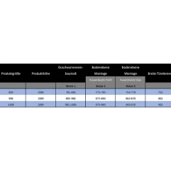Dusbad Duschkabine/ Duschabtrennung Vital 2 Pendeltür/  Eckdusche  links 900mm rechts 900mm Hot