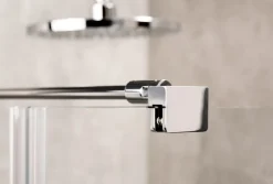Dusbad Duschkabine / Duschabtrennung Vital 2 zweiteilige Pendeltür links, Seitwanwand rechts 850mm links 800mm