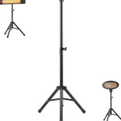 Echos Universalständer Stativ für Heizstrahler Verstellbare Höhe: 120 - 180cm Clearance