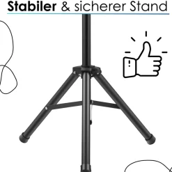 Echos Universalständer Stativ für Heizstrahler Verstellbare Höhe: 120 - 180cm Clearance