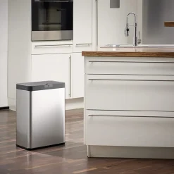 Abfalleimer mit Sensor 48L SQUARE - Inox Brushed ^ ECHTWERK