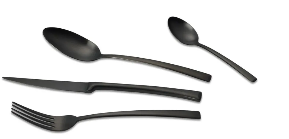 Besteck Set AVELINO 16tlg - schwarz matt ^ ECHTWERK Discount