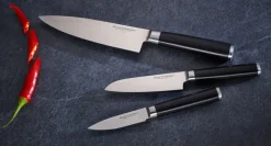Damaszener Messer-Set, 3-teilig, Küchenmesser-Set ^ ECHTWERK Hot