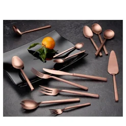 GMK-BS-0815B Tafelbesteck Set LINUS 30tlg BRONZE EDITION - mattiert ^ ECHTWERK New